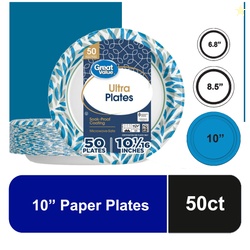 Great Value Ultra Paper Plates 10