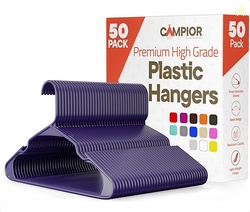 Purple Plastic Hangers 50 Pack