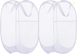BATTOO Deluxe Strong Mesh Pop up Laundry 2 Pack 