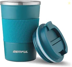 GEMFUL Coffee Mug with Lid 