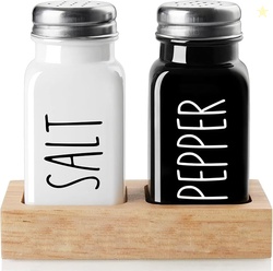 Salt and Pepper Shakers Set with Holder