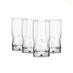 Glass Drinkware Set, 16.7 oz, 4-Piece