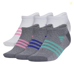 adidas Kids Superlite No Show Socks for Boys & Girls (6 Pairs) Lightwe