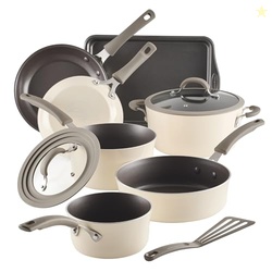 Rachael Ray Cook + Create Nonstick Cookware Pots and Pans Set, Include