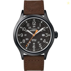 Timex Men's Expedition Scout 40mm Watch  Black Case Black Dial with Br