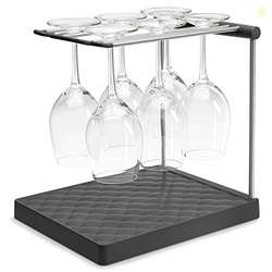 Kohler K-8628-CHR Wine Glass Drying Rack, Wine Glasses Rack Organizer,