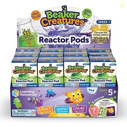 Learning Resources Beaker Creatures Reactor Pod, 24 Pack Pods, Homscho