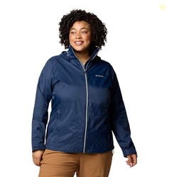 Columbia Womens Switchback IV Rain Jacket, Collegiate Navy, Large