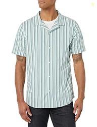 Amazon Essentials Men's Vacation Cotton Button-Down Short Sleeve Resor