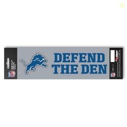 FANMATS 61378 Detroit Lions 2 Piece Team Slogan Decal Sticker Set