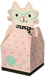 Creative Converting Purr-Fect Party Favor Box Party Supplies, Multicol
