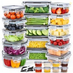 50 Pcs Food Storage Containers with Lids