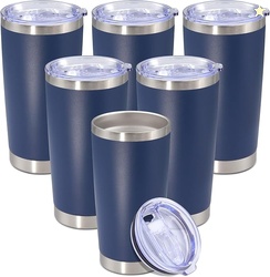 Tumbler with lid Double Wall - 6 Pack