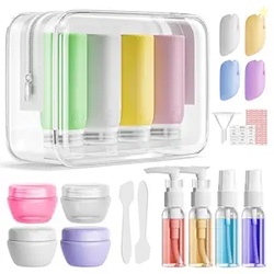 Muslish 21 Pack Leak Proof Silicone Travel Bottles Set