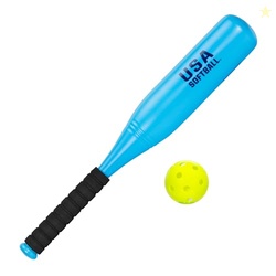 Franklin Sports Jumbo Kids Plastic Bat & Ball - USA Softball - Backyar