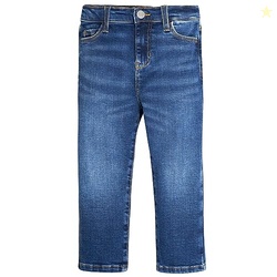 Gerber Baby Toddler Straight Leg Stretch Denim Jeans, Blue Denim, 12 M
