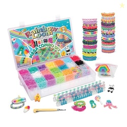 Rainbow Loom MEGA Combo Set, Features 7000+ Colorful Rubber Bands, 2 S