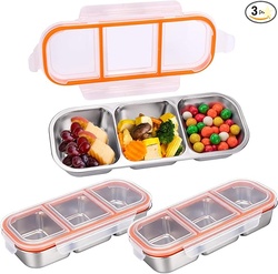 Mity rain 3 Pack Stainless Steel Snack Containers