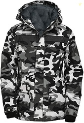 Arctix Kids Tundra Jr. Insulated Jacket, A6 Camo Black, Medium