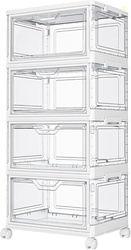 Kmiectse Clear Storage Bins with Lids 