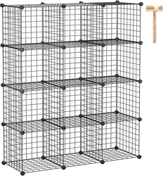 C&AHOME Wire Cube Storage, 12-Cube