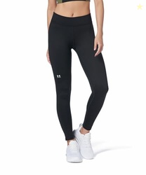 Under Armour Womens ColdGear Authentics Leggings, Black (001)/White, M