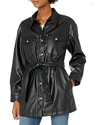 Levi's Women's Faux Leather Belted Shirt Jacket (Standard & Plus Sizes