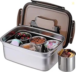 JUXYES Stainless Steel Snackle Box