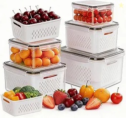 HOMETALL 5 Pack Fruit Storage Containers