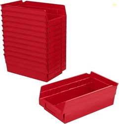 Akro-Mils 30130 Plastic Shelf Bins, Heavy Duty Storage Bins for Garage