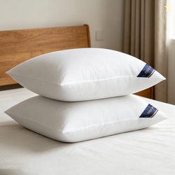2-Pack White Twisted Bed Pillows 