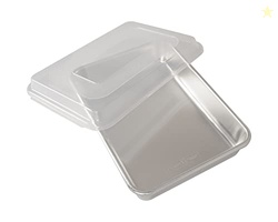 Nordic Ware Natural Aluminum Commercial Cake Pan with Lid, Rectangle P