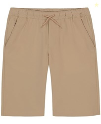 Nautica Boys' School Uniform Pull-On Jogger Short, Lowell Khaki, 18 Hu