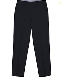 Tommy Hilfiger Boys Flat-Front Dress Pant, Straight Leg Fit, Zip Fly &