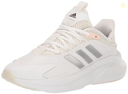 Adidas Womens Alphaedge + White/Silver Metallic/Wonder Quartz 10.5