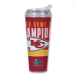 Rico Industries NFL Football Kansas City Chiefs 24oz Acrylic Tumbler w