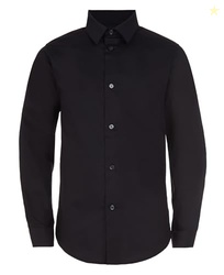 Calvin Klein Boys' Long Sleeve Slim Fit Dress Shirt, Button-Down Style