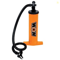WOW Sports Manual Air Pump for Inflatables, 4 Universal Adapters Inclu