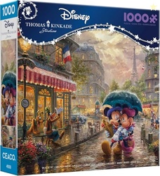 Ceaco - Thomas Kinkade - Disney - Mickey & Minnie in Paris - 1000 Piec