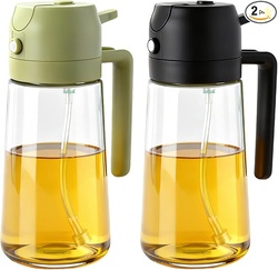 2Pcs Glass Oil Sprayer for Cooking 