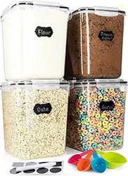 Storeganize Flour Sugar Storage Containers (5.3L/4pk)