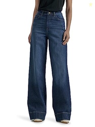 Lee Women's Legendary High Rise Trouser Jean Inner Strength 14 Long