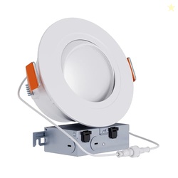 HALO RA 6-Inch Canless LED Recessed Downlight with Adjustable Gimbal, 