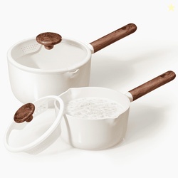 Carote 2QT & 3QT Ceramic Nonstick Saucepan Set