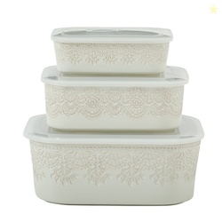 6-Piece Nesting Casserole Baking Dish Bakeware Set with Lids