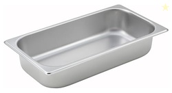 Winco 1/3 Size Pan, 2-1/2-Inch, Stainless Steel