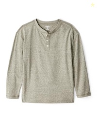 OshKosh Boys Long Sleeve Henley, Blue, 6