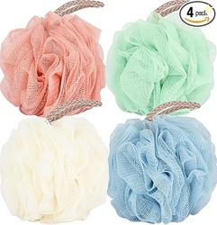 Fu Store Loofah Sponge 4 Colors - 4 Pcs