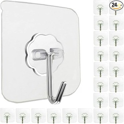 Jwxstore 24 Pack Self Adhesive Hooks