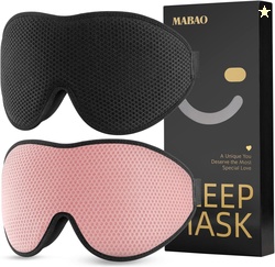 MABAO 2 Packs Sleep Mask AD